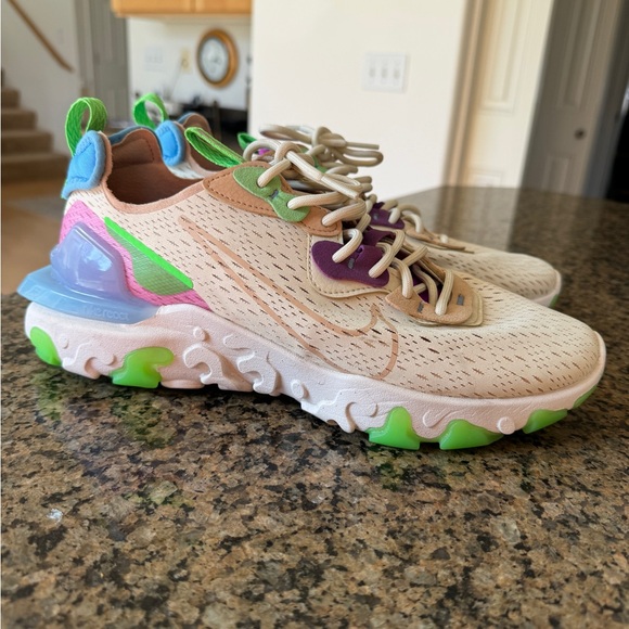 Nike React Vision Fossil running shoes women’s 10.5 - Picture 3 of 10